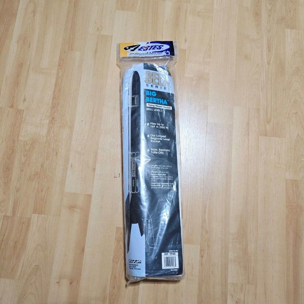 Estes Big Bertha Flying Model Rocket Kit - 1948 Beta Series